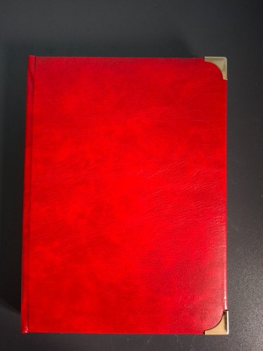 Red empty stamp - stamp, stockbook