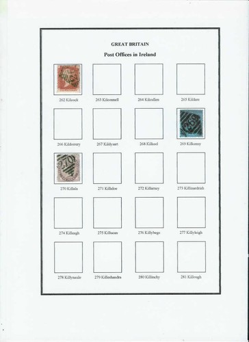 Ireland postmarks album - ireland,