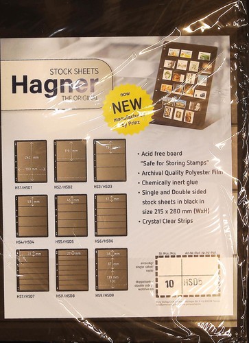 Stamp album stock pages hagner - album,