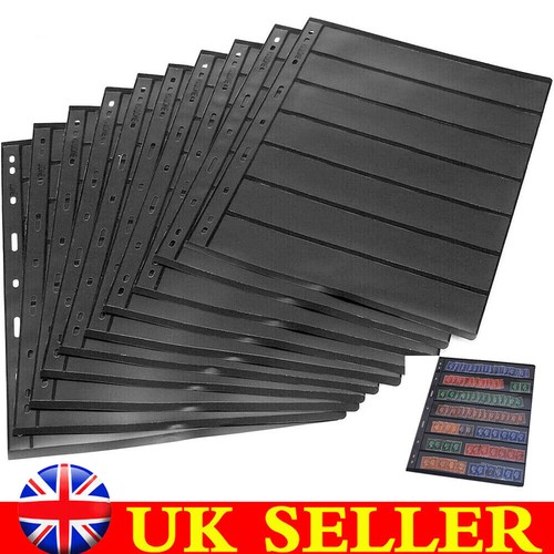 Stamp album stock pages - stock, double