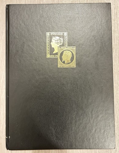 Black cover stamp album - cover,