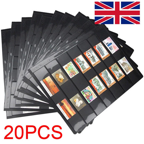 Stamp album stock pages double - album,